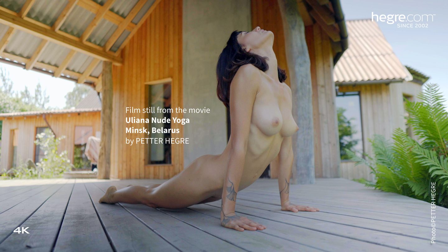 outside Nude yoga